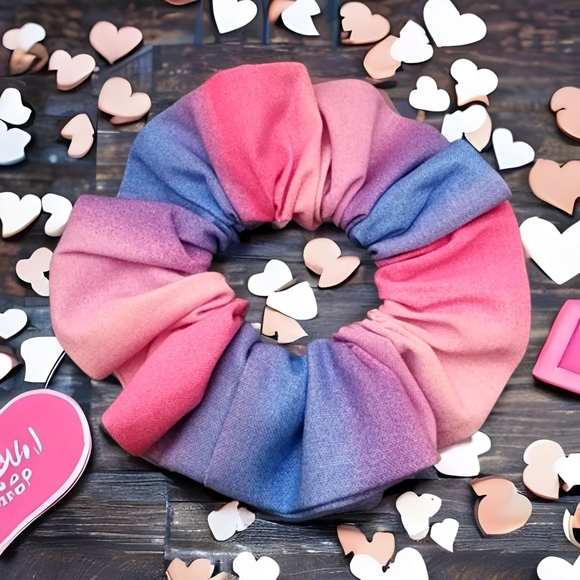 Cotton Candy Colorful Scrunchie - Picture 4 of 15